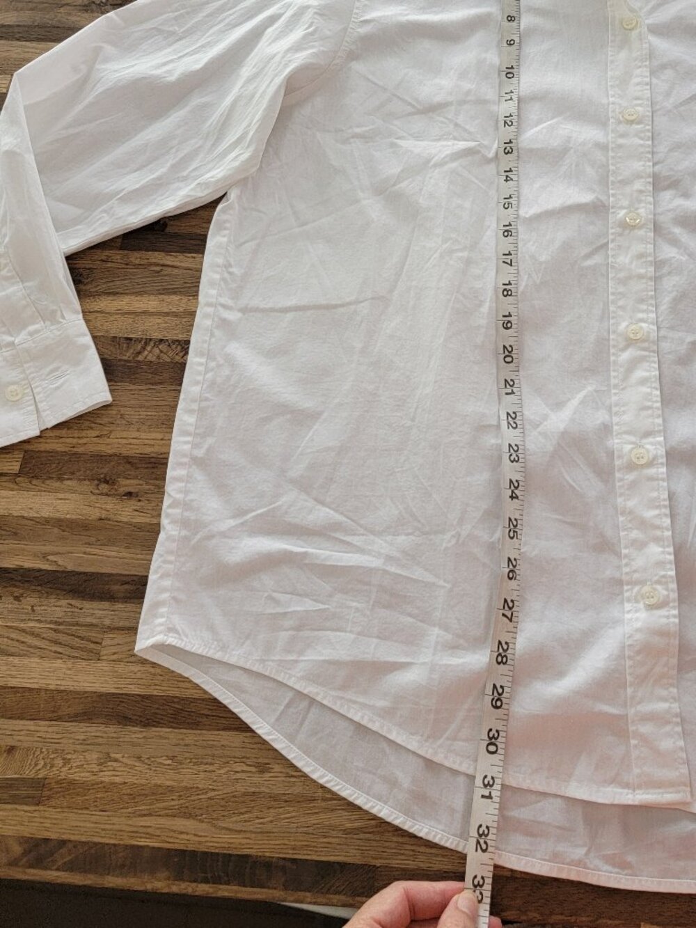 Gap Long Sleeve Optic White Button Down Long Sleeved Blouse - Picture 8 of 13